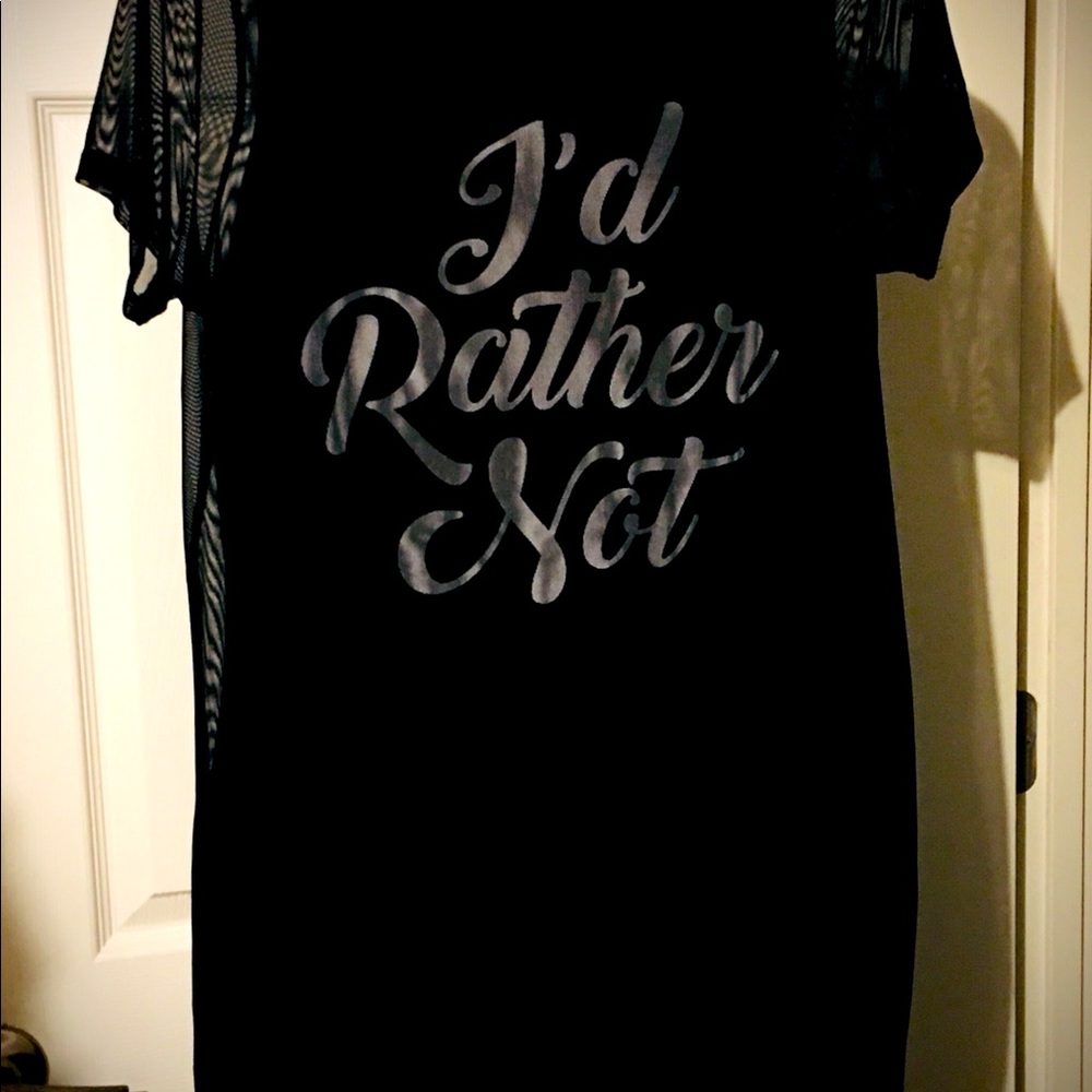 Black sheer maxie dress w/black liner